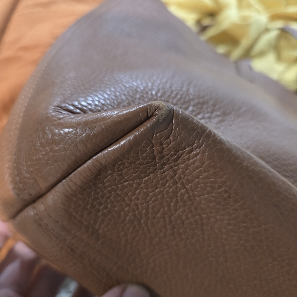 Cuyana Minimalist Travel Essential Leather Carryall Work Tote Tan - Picture 4 of 7